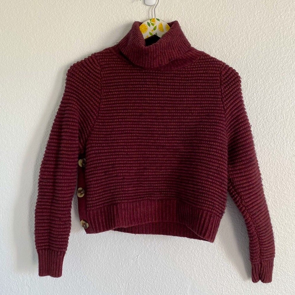 Madewell Side-Button Turtleneck Sweater